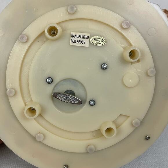 Spode Hand Painted Christmas Tree Spinning Bottom Music Box - Picture 6 of 6